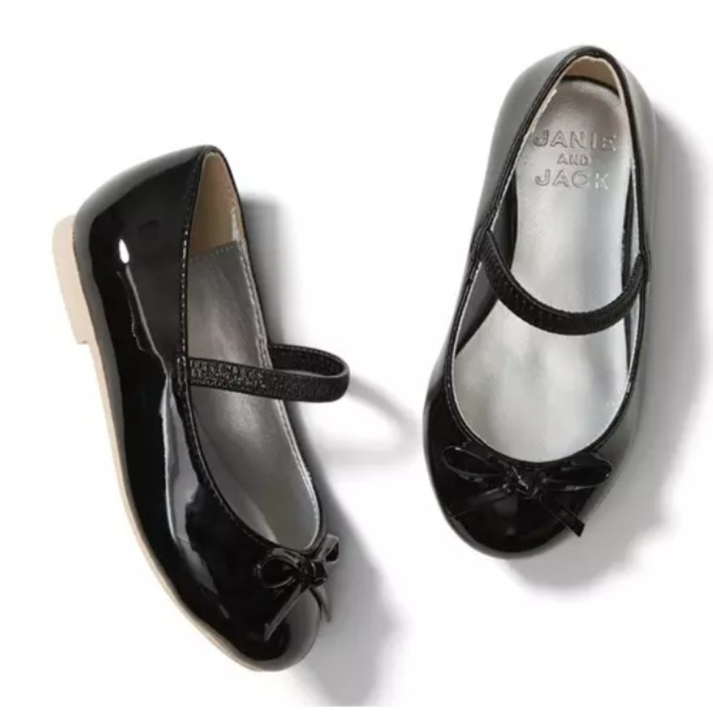 Janie and Jack Patent Bow Ballet Flat Size 8